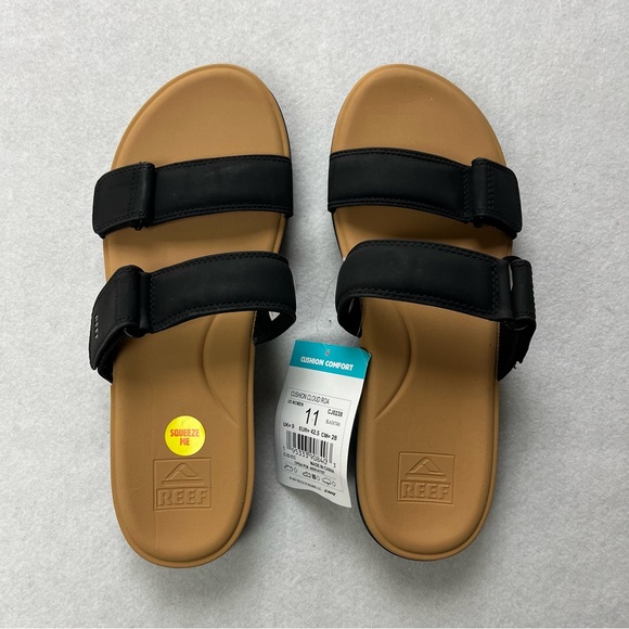 REEF CUSHION COMFORT CLOUD ROA US Womens Size 11 Black NWT - Picture 2 of 6